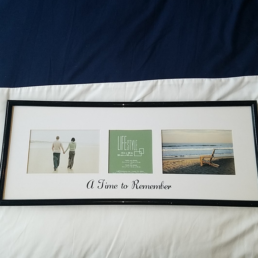 Three photo picture frame